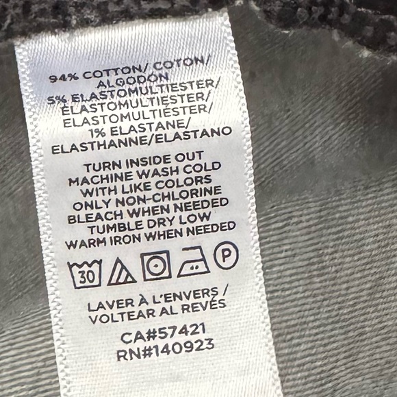 LOFT THE CURVY SKINNY BUTTON FLY JEANS SIZE 31 GRAY / GREY - Picture 6 of 6